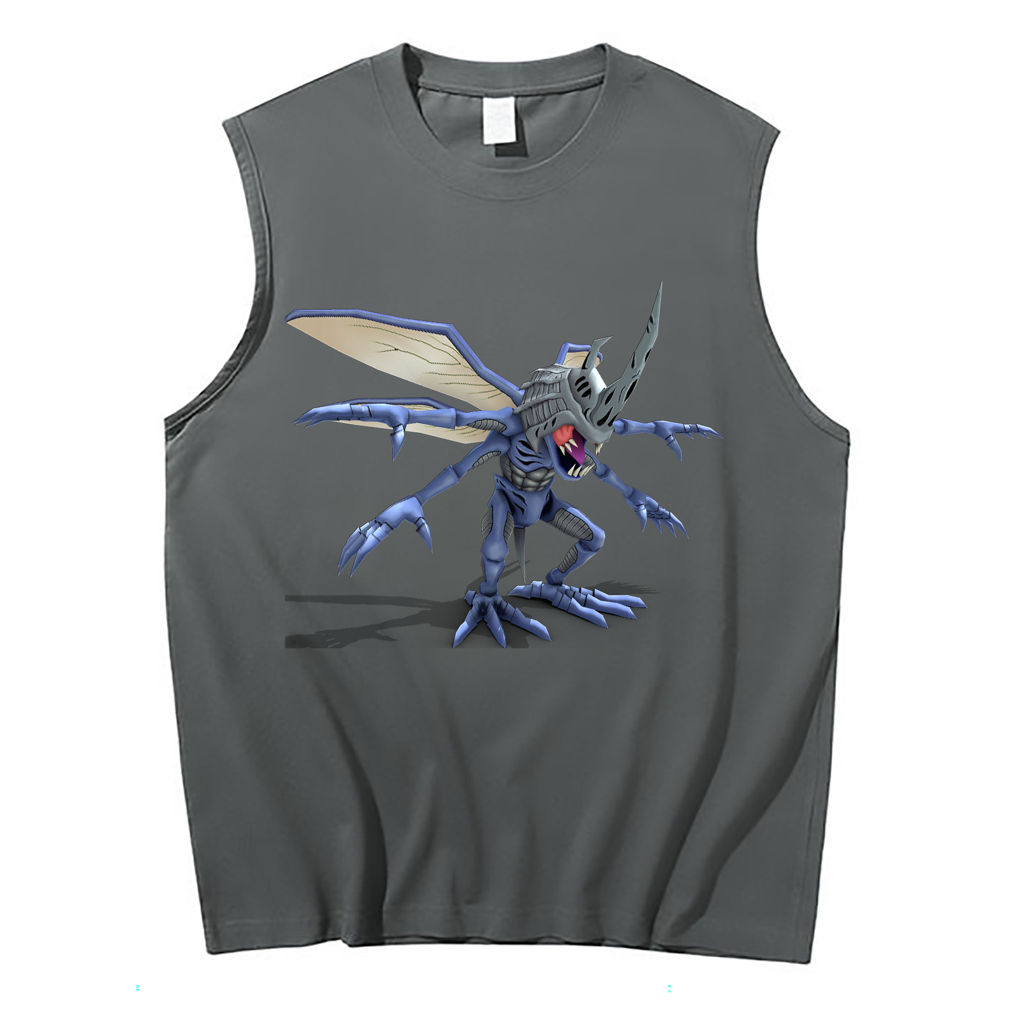 （画像用） Digimon デジタルモンスター/デジモン コットン100％タンクトップ（フロントプリント）